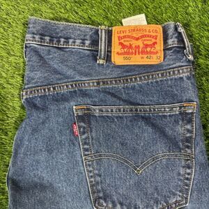 Levi’s 550 Relaxed Fit Jeans 42x32 Medium Wash Blue Y2K Vintage